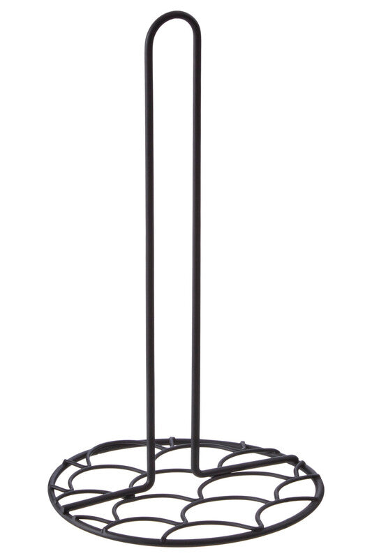 Deco Matt Black Kitchen Roll Holder | Vertex