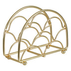 Deco Matte Gold Napkin Holder | Vertex