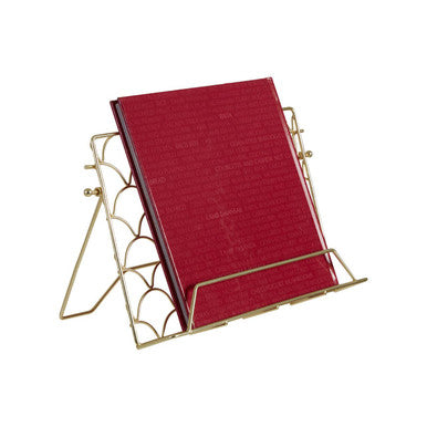 Deco Matte Gold Cook Book Stand | Vertex