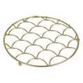 Deco Matte Gold Trivet | Vertex