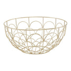Deco Matte Gold Fruit Basket | Vertex