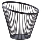Matt Black Wire Tall Basket | Emery
