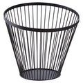 Matt Black Wire Tall Basket | Emery