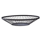 Matt Black Fruit Basket with Flat Base | Emery