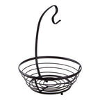 Emery Matt Black Fruit Basket with Banana Hanger
