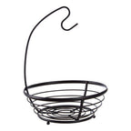 Emery Matt Black Fruit Basket with Banana Hanger