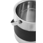 Silver Finish Ice Bucket with Tongs | Mixology