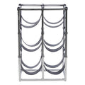 Six Bottle Sling Wine Rack in Silver Finish | Mixology