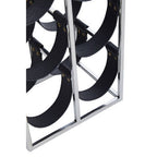 Six Bottle Sling Wine Rack in Silver Finish | Mixology