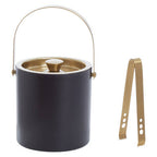 Black and Gold Finish Ice Bucket | Mixology