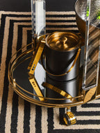 Black and Gold Finish Ice Bucket | Mixology