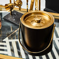 Black and Gold Finish Ice Bucket | Mixology