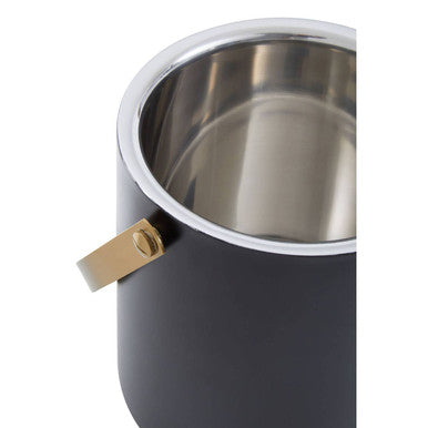 Black and Gold Finish Ice Bucket | Mixology