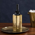 Hammered Gold Finish Wine Cooler | Mixology