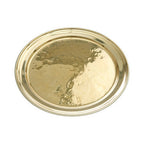 Brass Finish Large Serving Plate | Miressa