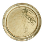 Brass Finish Large Serving Plate | Miressa