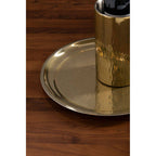 Brass Finish Large Serving Plate | Miressa