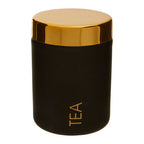 Black Enamel Finish Tea Canister | Liberty