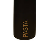 Black Enamel Pasta Canister with Gold Lid | Liberty