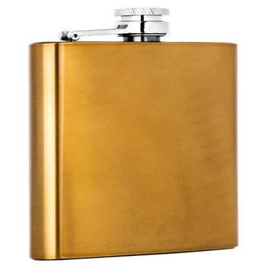 5Oz Gold Finish Hip Flask | Auden