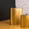 8Oz Gold Finish Hip Flask | Auden