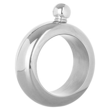 Silver Finish Bijoux Hip Flask | Mimo