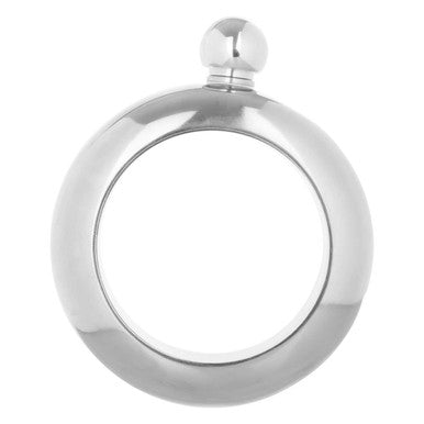 Silver Finish Bijoux Hip Flask | Mimo