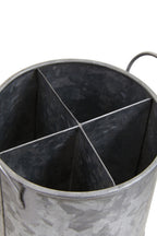 Four Section Galvanised Steel Cutlery Holder | Drummond
