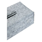 Rectangular Galvanised Steel Tissue Box | Drummond