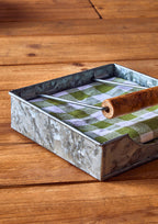 Galvanised Steel Napkin Holder | Drummond