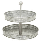 Two Tier Galvanised Steel Cake Stand | Drummond