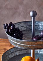Two Tier Galvanised Steel Cake Stand | Drummond