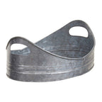 Set of Two Galvanised Steel Oval Trays | Drummond