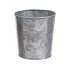 Set of 3 Galvanised Steel Flower or Herb Pots with Tray | Drummond
