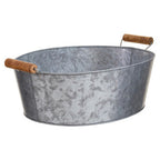 Large Boat Shape Galvanised Steel Tray | Drummond
