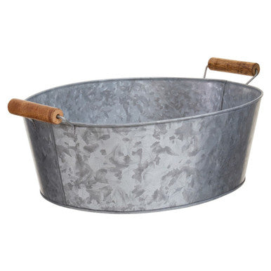 Large Boat Shape Galvanised Steel Tray | Drummond
