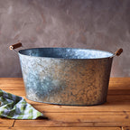 Large Boat Shape Galvanised Steel Tray | Drummond
