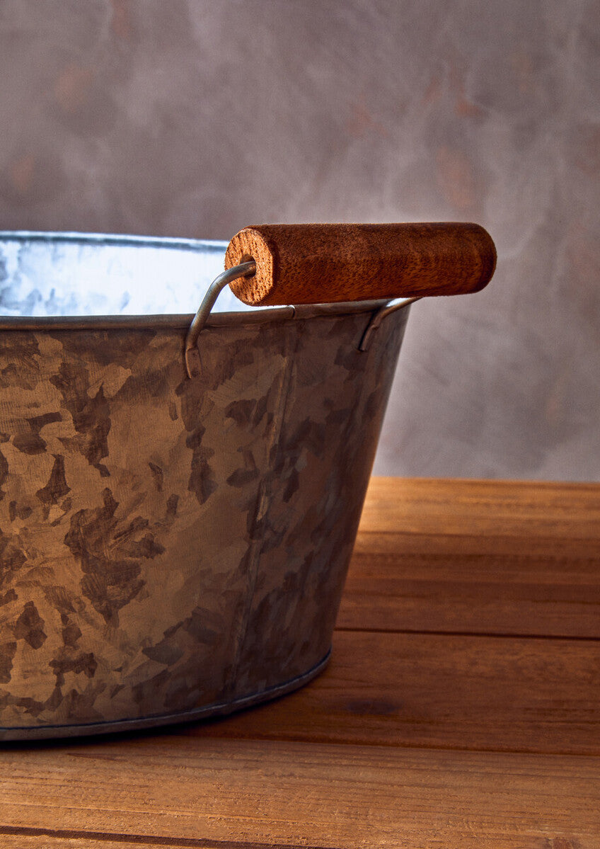 Large Boat Shape Galvanised Steel Tray | Drummond