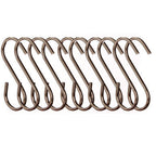 Set of 10 Chrome Hanging Hooks | Sorello