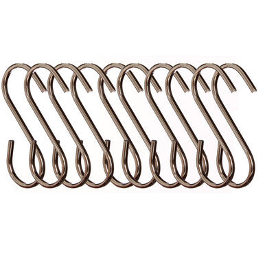 Set of 10 Chrome Hanging Hooks | Sorello