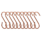 Set of 10 Rose Gold Hanging Hooks | Sorello