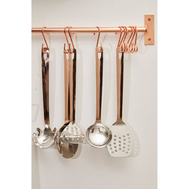 Set of 10 Rose Gold Hanging Hooks | Sorello