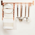 Set of 10 Rose Gold Hanging Hooks | Sorello