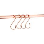 Set of 10 Rose Gold Hanging Hooks | Sorello