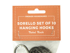 Set of 10 Gunmetal Black Hooks | Sorello