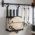 Matt Black Hanging Storage Rack | Sorello