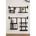Matt Black Hanging Storage Rack | Sorello
