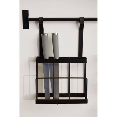 Matt Black Hanging Storage Rack | Sorello