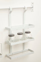 Sorello White Iron Three Level Hanging Rack