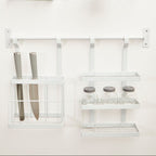 Sorello White Iron Three Level Hanging Rack